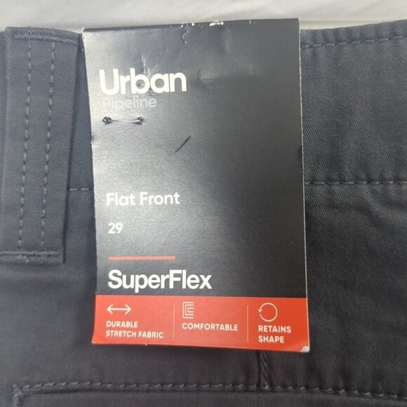 Urban Pipeline Superflex Shorts 29 Hits At The Knee Charcoal Gray Flat Front NWT - Picture 11 of 14